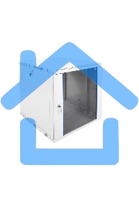 Шкаф телеком. настенный разборный 12U (600х650) дверь стекло,цвет черный (ШРН-Э-12.650-9005) (1коробка)