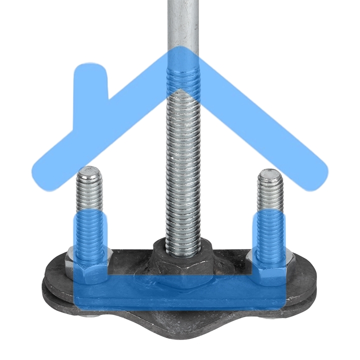 Держатель фасадный EKF PROxima, L=120мм, HZ