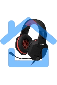 Игровые стереонаушники с микрофоном SVEN AP-G988MV, черный-красный Игровые стереонаушники с микрофоном SVEN AP-G988MV, черный-красный