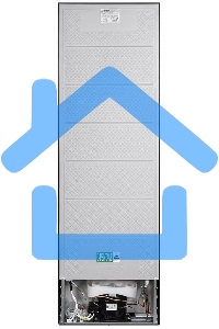 Холодильник Maunfeld MFF176SFSB черный двухкамерный 188/75л морозилка снизу, ручная разморозка