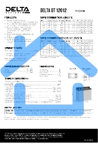 Батарея Delta DT 12012 (12V, 1.2Ah)