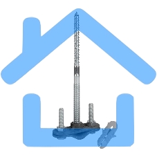 Держатель фасадный EKF PROxima, L=120мм, HZ