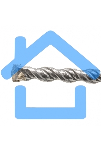 Бур по бетону Denzel двойная спираль, Cobalt W-tip, 12x460 мм, SDS PLUS