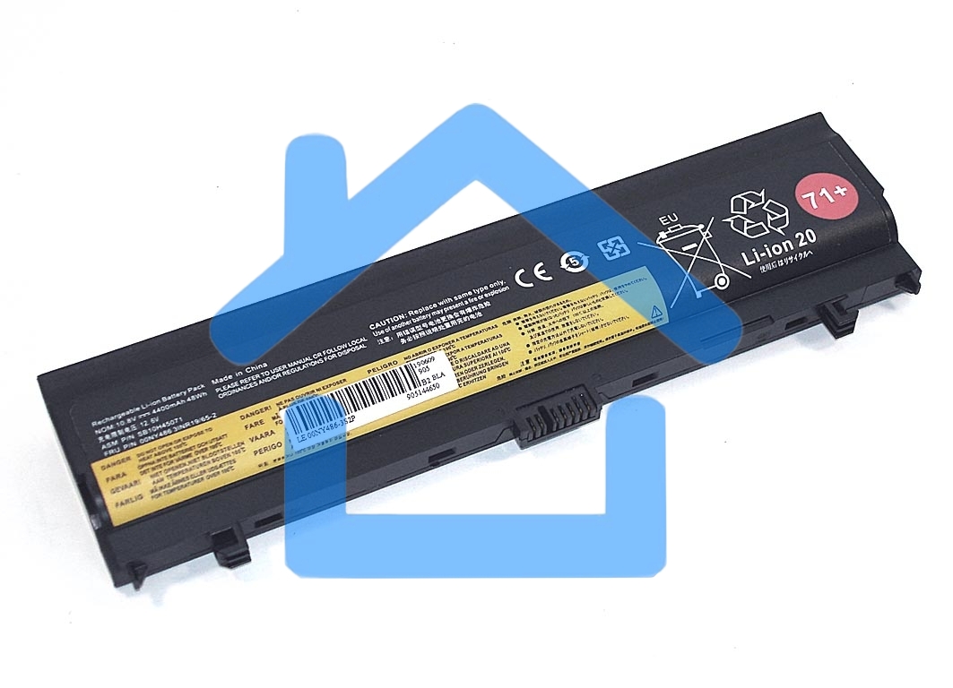 Аккумуляторная батарея для ноутбука Lenovo ThinkPad L560 10.8V 4400mAh OEM черный