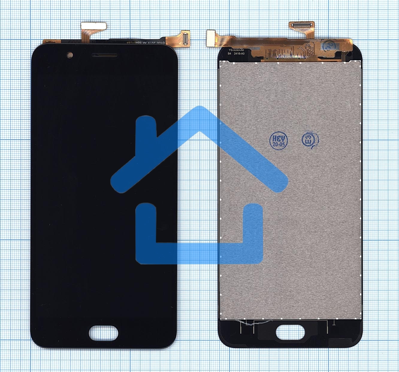Дисплей для Vivo Y69 черный