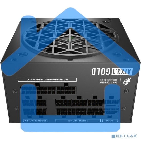 Блок питания 1STPLAYER NGDP Gold, 1000Вт, 80 PLUS Gold, 120мм, модульный, черный