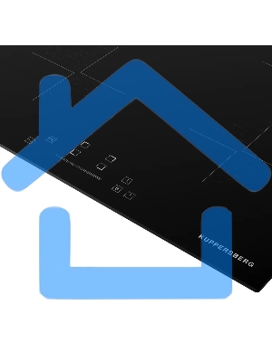 Индукционная варочная панель Kuppersberg ICI 604 60 см, индукция, High-Tech, inverter, прямой край, 9 уровней мощности, бустер, Stop and Go, автоматическое отключение, таймер, индикатор остаточного тепла, сенсорное/слайдерное управление, черный