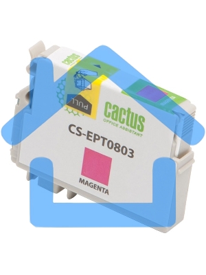 Картридж струйный Cactus CS-EPT0803 (T0803) пурпурный (11,4 мл) для Epson Stylus Photo P50/PX650/PX660/PX700/PX700W/PX710/PX710W/PX720/PX720WD/PX800/PX800FW/PX810/PX810FW/PX820/PX820FWD/R265/R285/R360/RX560/RX585/RX685