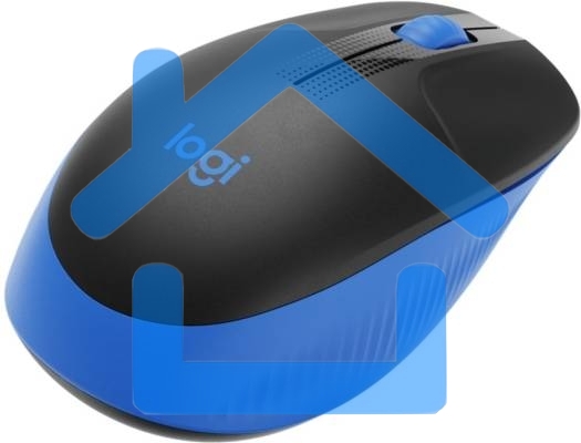 Мышь беспроводная Logitech M190 черный/синий, 1000 dpi, радиоканал, USB, кнопки - 3