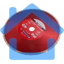 Диск алмазный отрезной Matrix сплошной, 230 х 22,2 мм, влажная резка