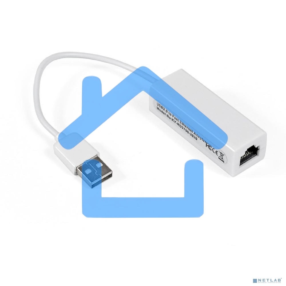 Кабель-адаптер ExeGate EX284936RUS ExeGate EXE-UA2-45 USB2.0 --> UTP 10/100Mbps