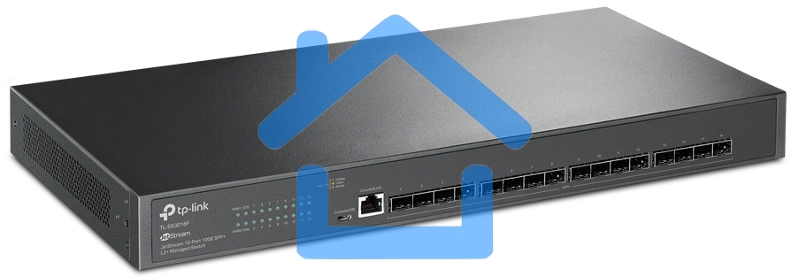 Коммутатор TP-Link JetStream 16-Port 10GE SFP+ L2+ Managed Switch PORT: 16× 10G SFP+ Slots
