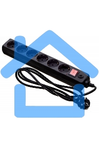 Сетевой фильтр Buro 600SH-16-1.8-B 1.8м (6 розеток) черный (коробка)