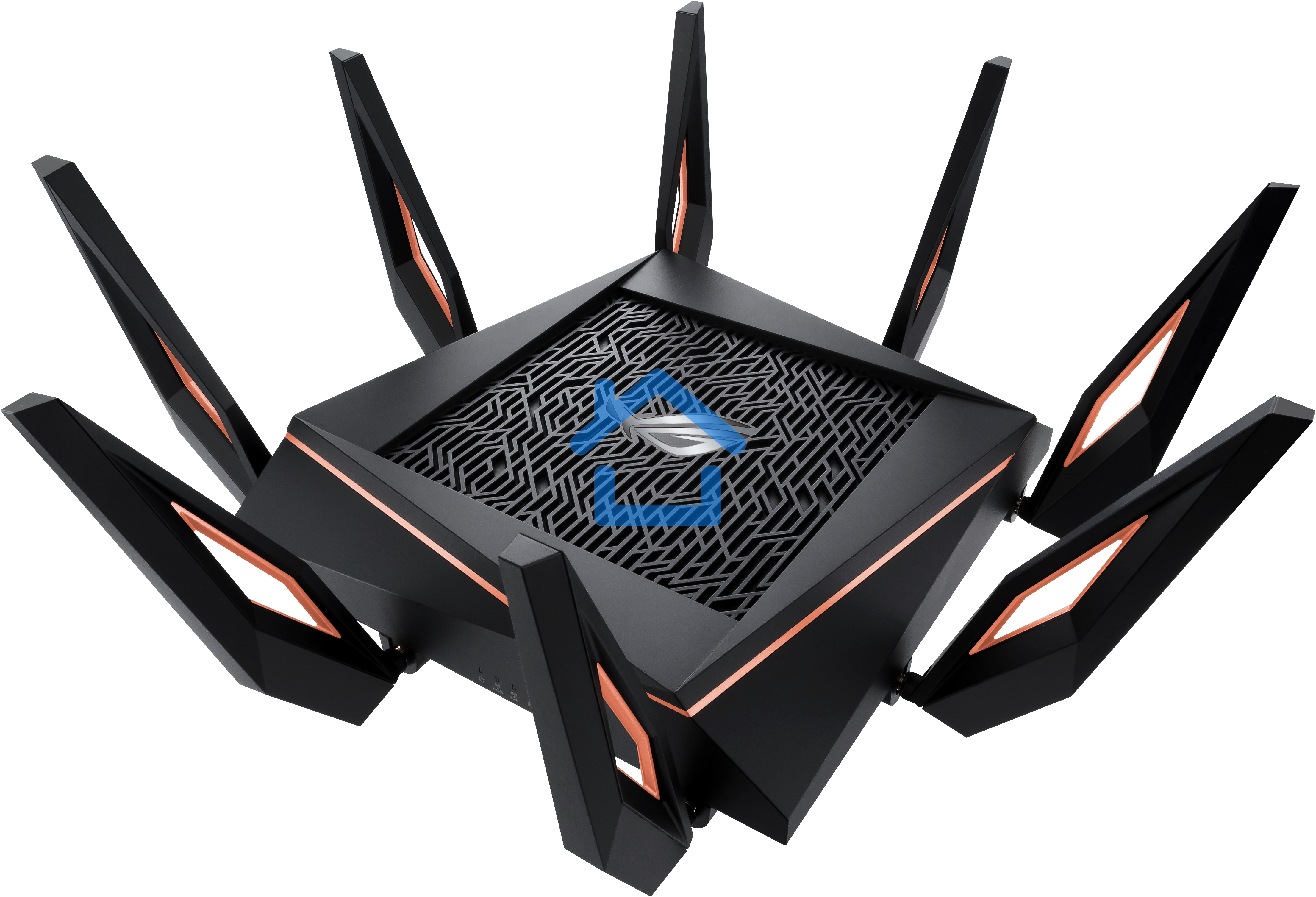Маршрутизатор ASUS GT-AX11000 Tri-band WiFi 6(802.11ax) Gaming Router –World's first 10 Gigabit Wi-Fi router with a quad-core processor, 2.5G gaming port, DFS band, wtfast, Adaptive QoS, AiMesh for mesh wifi system