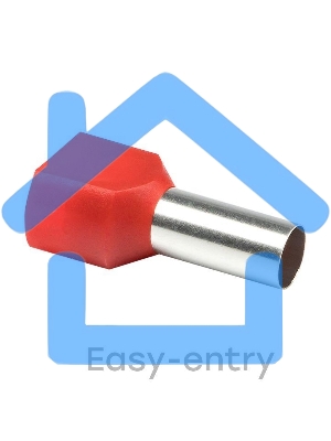 Наконечник штыревой втулочный изол. НШвИ(2) 10.0-14 (уп.50шт) EKF nhvi2-10.0-14