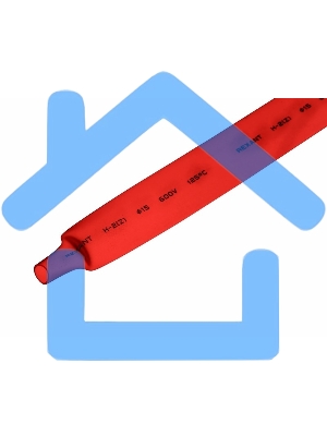 Трубка термоусаживаемая ТУТ 15,0/7,5мм, красная, упаковка 50 шт. по 1м, PROconnect