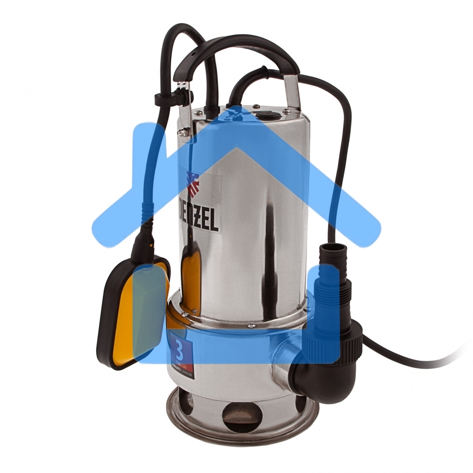 Насос Denzel DP1100X дренажный 1100Вт подъем 11м 15500л/ч