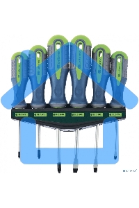 Набор отверток СИБРТЕХ, CrV, трехкомпонентные рукоятки, 6 предм Сибртех 13374