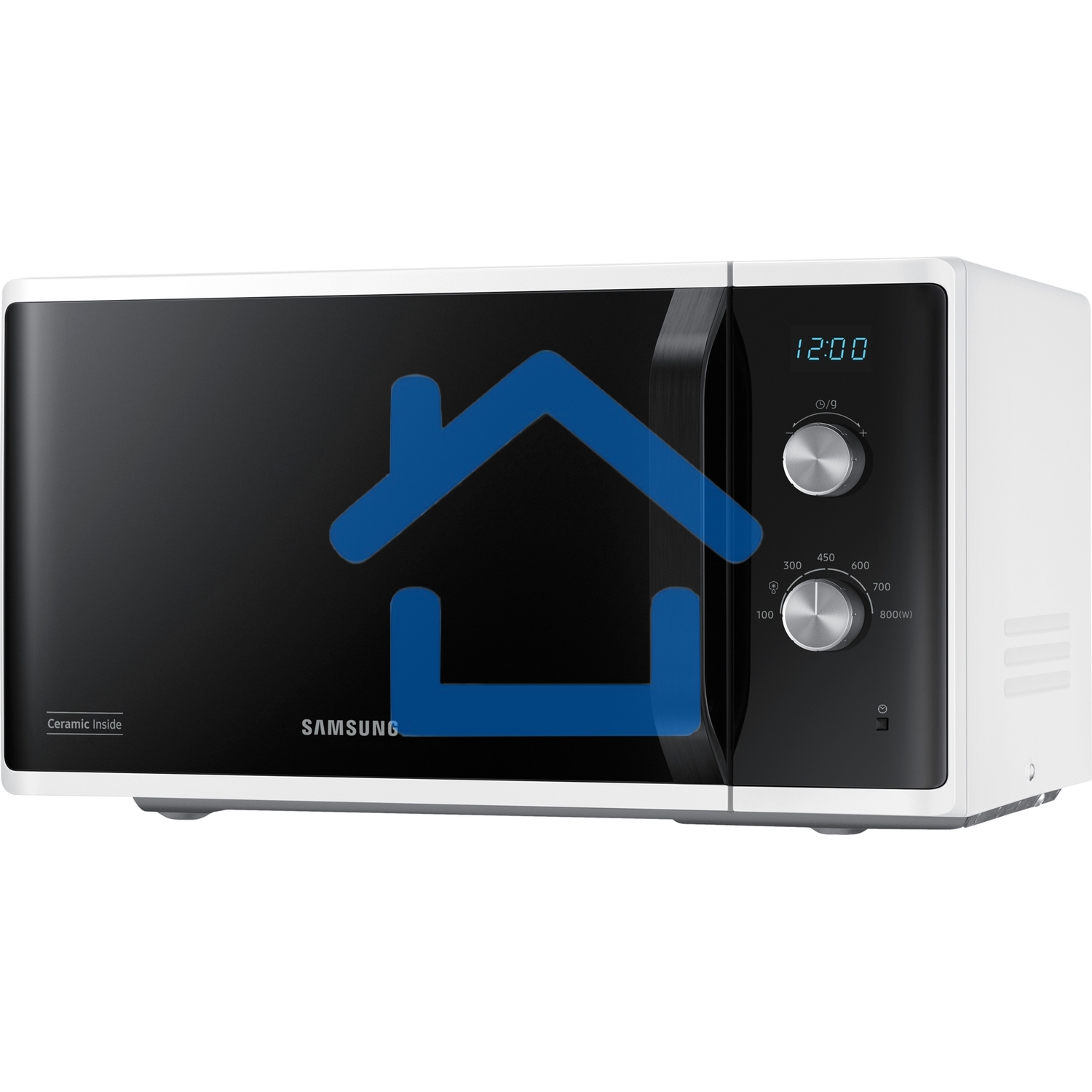 Микроволновая печь Samsung MS23K3614AW белый, 23 л, 800 Вт, переключатели - поворотный механизм