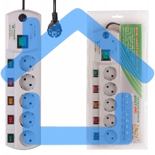 Сетевой фильтр Most ERG 5м (5 розеток) белый (коробка)