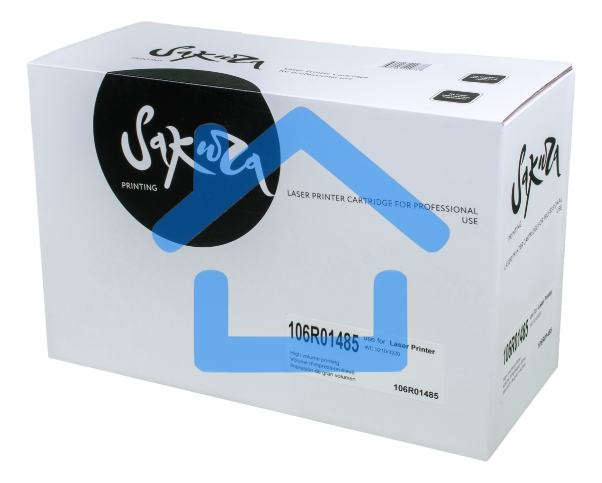 Картридж лазерный Sakura 106R01485 для Xerox WC 3210/3220, черный, 2000 к.