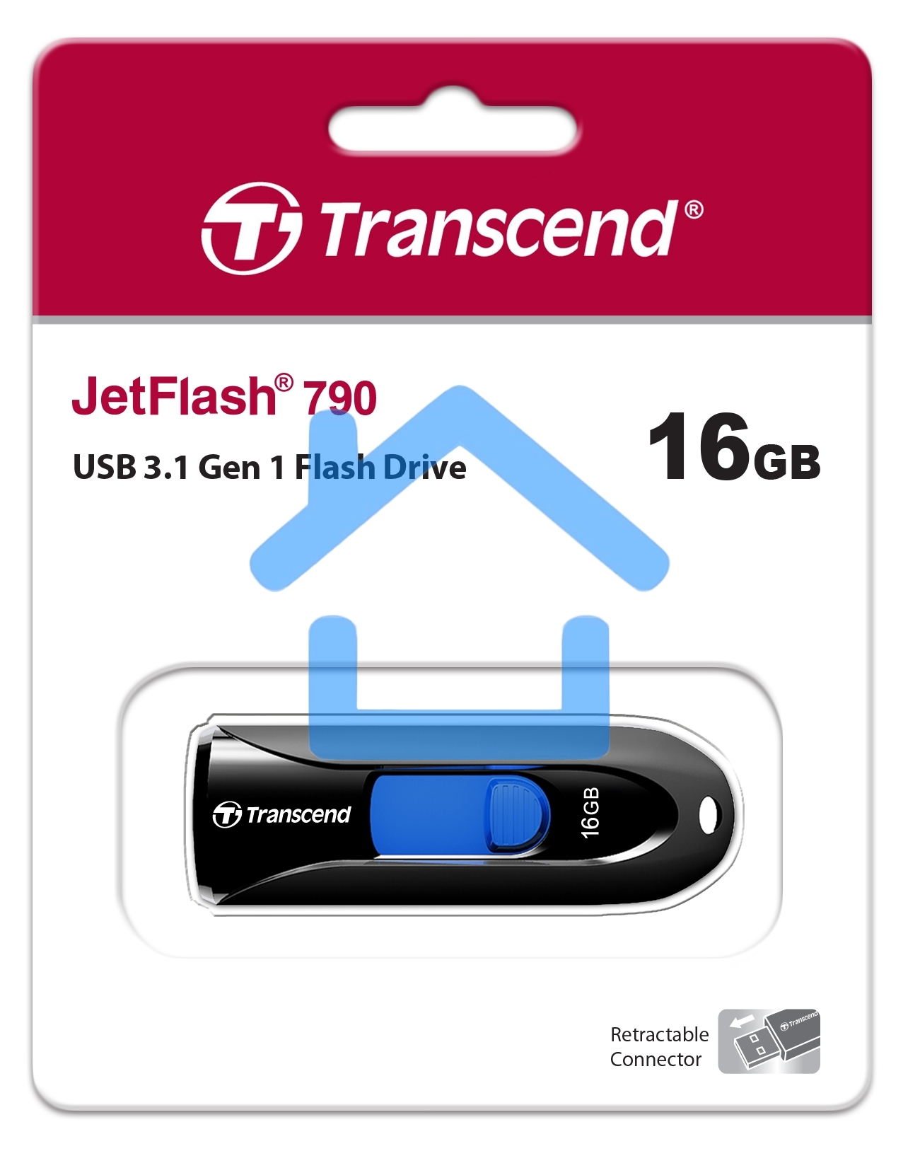 Флешка USB R/W R/W Transcend 16Gb Jetflash 790 TS16GJF790K USB3.0 черный