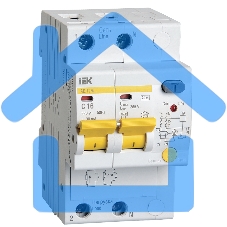 Выключатель автоматический дифференциального тока Iek MAD12-2-016-C-030 АД12М 2Р С16 30мА ИЭК
