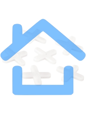 Крестики, 2,5 мм, для кладки плитки, 250 шт. Sparta