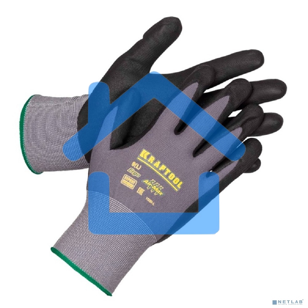 Перчатки нейлоновые KRAFTOOL EXPERT, 15 класс, вспененное нитриловое покрытие, размер XL