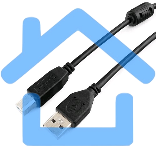 Кабель Gembird CCF-USB2-AMBM-10 USB 2.0 кабель PRO для соед. 3.0м AM/BM позол.конт., фер.кол., пакет