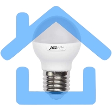 Лампа светодиодная PLED-SP G45 9Вт шар 3000К тепл. белый E27 820лм 230В JazzWay 2859631A