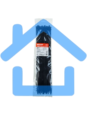Хомут кабельный Rexant 07-0401 4.8х400 нейл. черный (уп.100 шт)