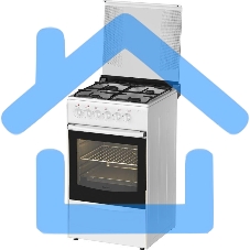 Плита комбинированная Darina 1B KM 441 301 W белый/черный, конфорок 4 шт, духовка 50 л, 50 см x 85 см x 53 см