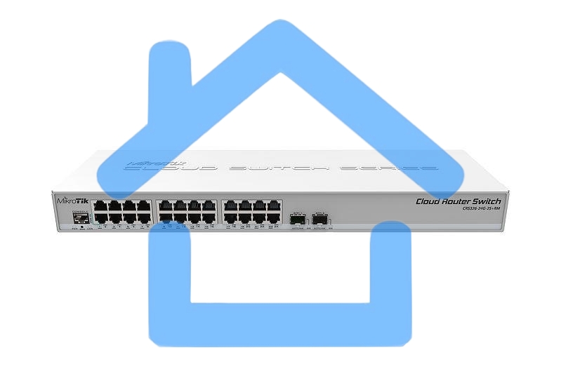 Маршрутизатор 24PORT 1000M CRS326-24G-2S+RM MIKROTIK