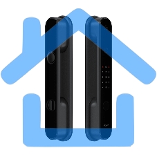 Умный замок Aqara D100 Zigbee врезной разбл.отпеч.паль. 2480mAh черный (ZNMS20LM)