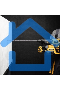 Бур по бетону Denzel двойная спираль, Cobalt W-tip, 12x460 мм, SDS PLUS