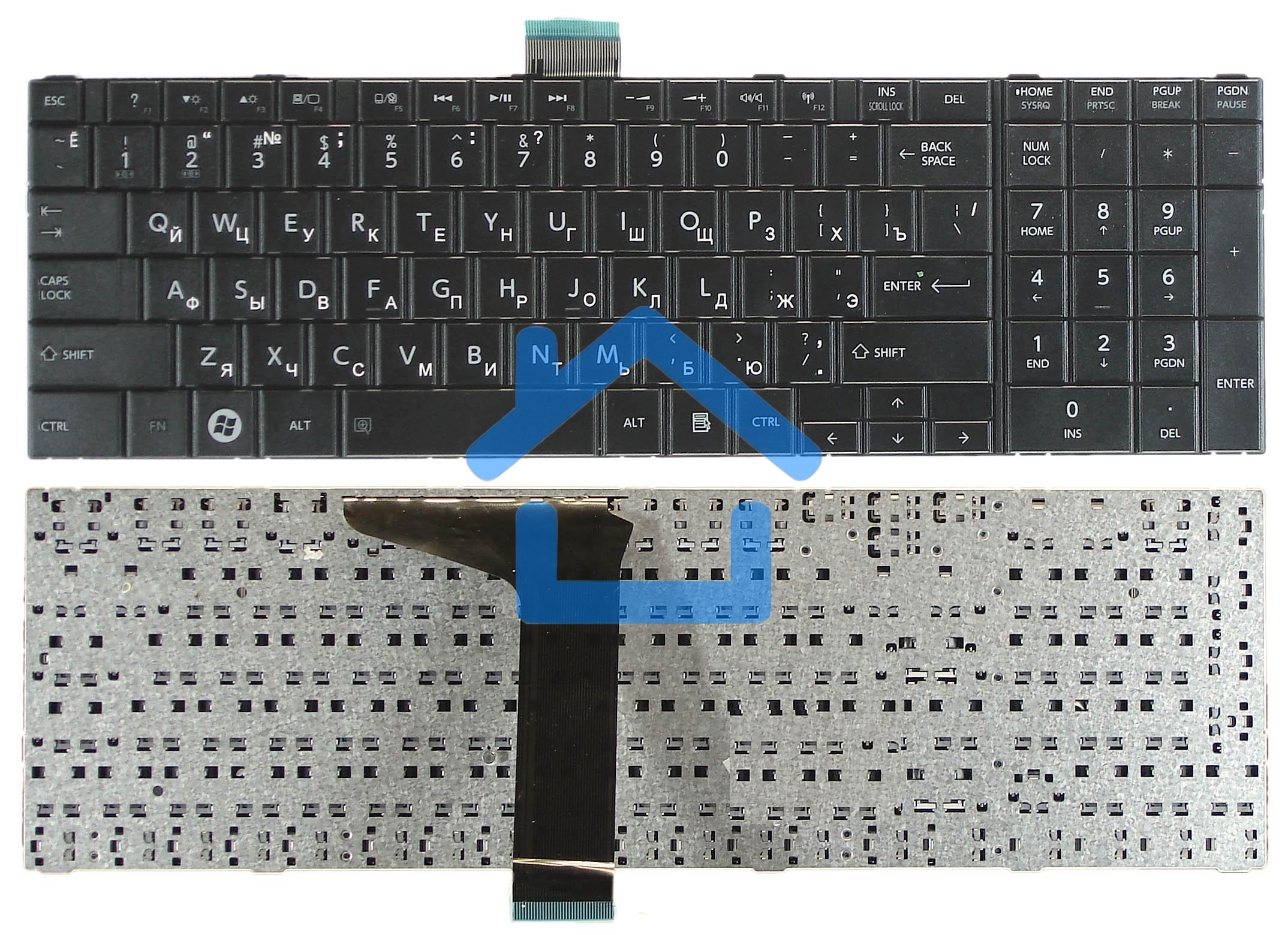 Клавиатура для ноутбука Toshiba Satellite C850 C870 C875 черная