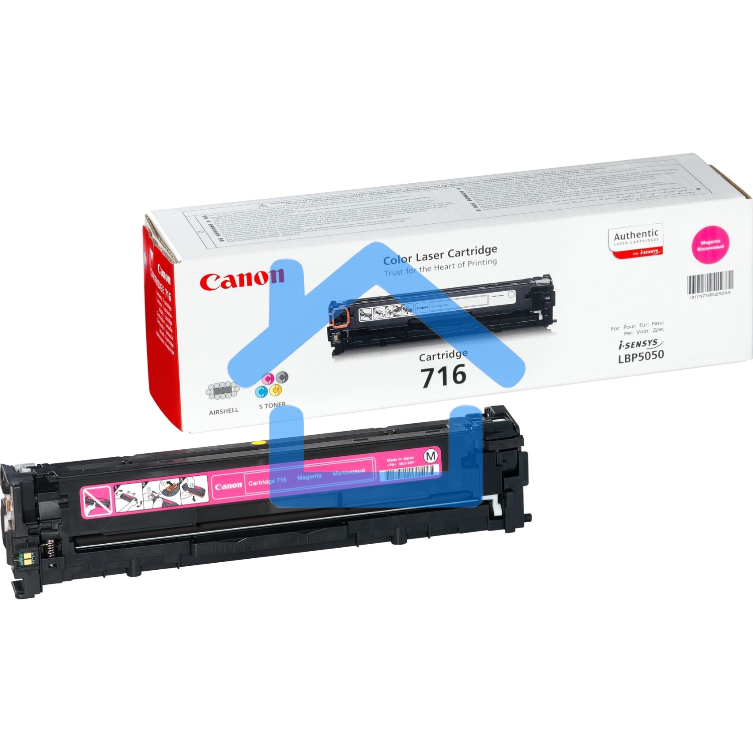 Картридж лазерный Canon Cartridge 716M (1978B002) пурпурный (1500 стр.) для Canon LBP-5050/5050N