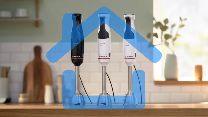 Блендер погружной Bosch MSM4B621, 1000Вт, черный