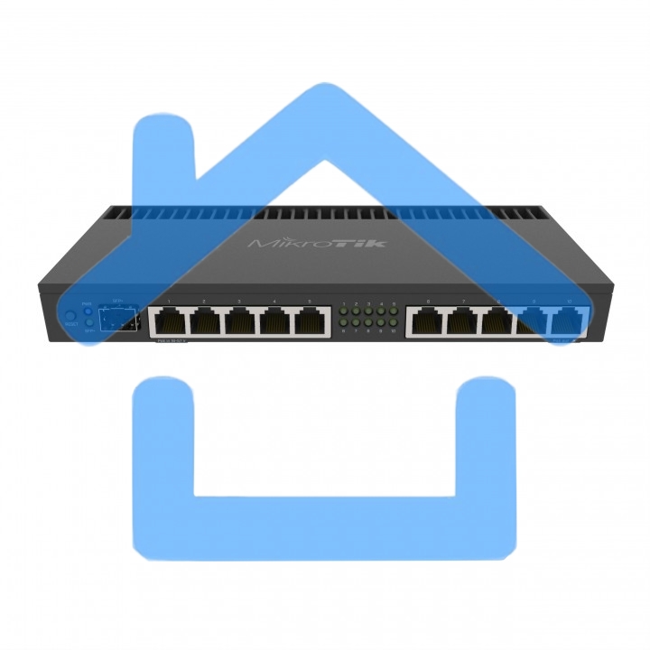 Маршрутизатор 1000M 10PORT 1SFP+ RB4011IGS+RM MIKROTIK