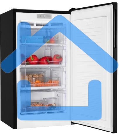 Морозилка Nordfrost DF 261 BAP, черный, 139л, 4 ящика