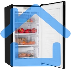 Морозилка Nordfrost DF 261 BAP, черный, 139л, 4 ящика