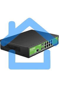 Коммутатор Digma DSP708G-2S-T135 (L2+) 8x1Gbит/с 2SFP 8PoE 8PoE+ 135W управляемый