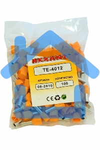 Наконечник штыревой втулочный изолированный F-12 мм 2х4 мм² (НШВи(2) 4.0-12/НГи2 4,0-12) оранжевый Rexant