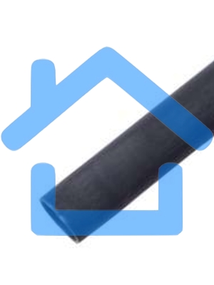 Трубка термоусадочная двустенная клеевая 6/2 (3:1) 1м черный Rexant 20-6008