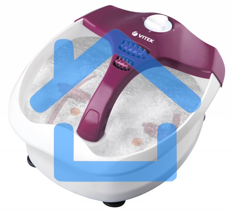 Гидромассажная ванночка для ног Vitek VT-1799-VT фиолетовый