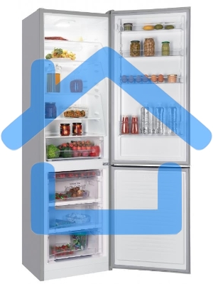 Холодильник Nordfrost NRB 164NF S серебристый двухкамерный 238/105л морозилка снизу