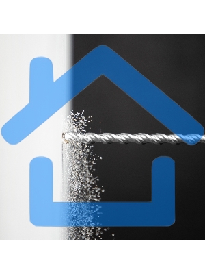 Бур по бетону Denzel двойная спираль, Cobalt W-tip, 12x460 мм, SDS PLUS