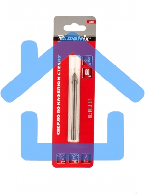 Сверло по керамической плитке и стеклу Matrix, 8 мм, цилиндрический хвостовик