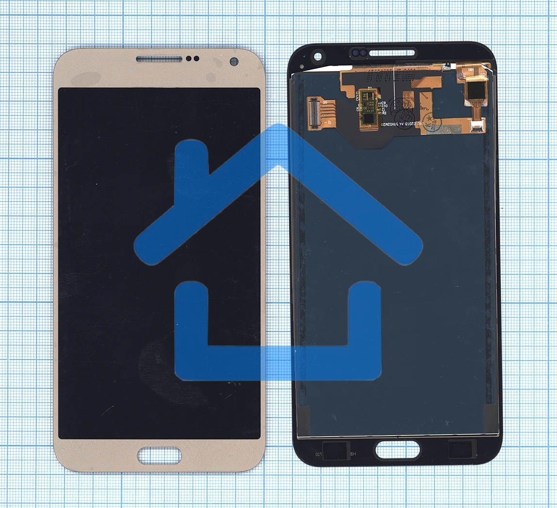 Дисплей для Samsung Galaxy E7 SM-E700 TFT золотой
